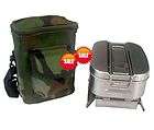 SURPLUS FIELD OPERATIONS ARMY KITCHEN MESS STAINLESS STEEL KIT W/ BAG