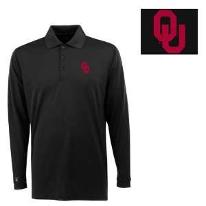  Oklahoma Long Sleeve Polo Shirt (Team Color): Sports 