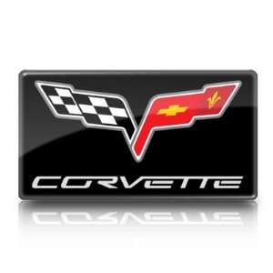  Corvette C6 Emblem Enhancer Gels, Black  Pair Automotive
