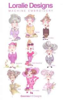 Loralie Grannies 630293 Jumbo Embroidery Designs on Multi Formatted 