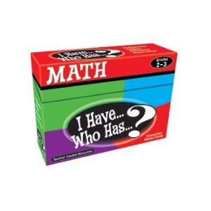 4 Pack TEACHER CREATED RESOURCES I HAVE WHO HAS MATH GAMES 