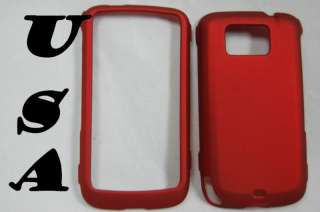 RED Hard Back/front Case Cover HTC Touch 2 T3333  