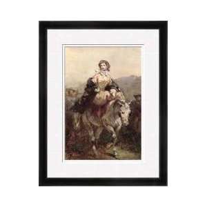  Young Woman On A Horse Framed Giclee Print