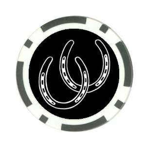  Horseshoes Poker Chip Card Guard Great Gift Idea 