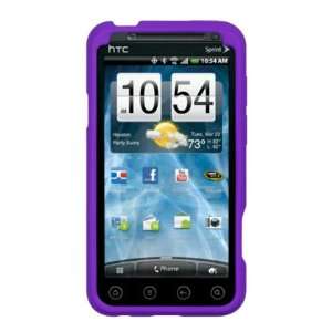  HTC EVO 3D Gel Skin Case Cover   Purple: Cell Phones 