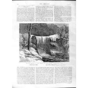 1881 SCENE FALLS MINNEHAHA MINNESOTA AMERICA RIVER