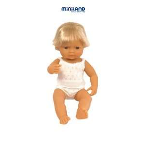  Miniland Baby Doll European Boy (38 Cm, 15): Toys & Games