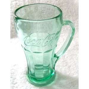  Collectible Libbey Coca Cola Glass Mug, Georgia Green 14oz 