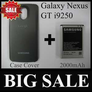   ] Samsung Google Galaxy Nexus GT I9250 2000mah Extended Battery Cover