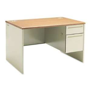  HON 38000 Series Single Pedestal Desk HON38251CL: Office 