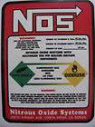 Hard to find    NITROUS REPLACEMENT 20# NOS BOTTLE LABEL DECAL 