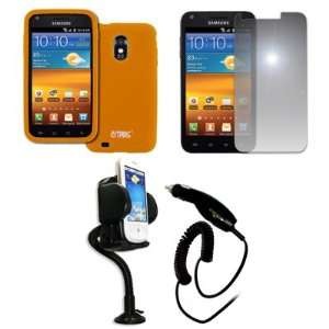 EMPIRE Sprint Samsung Galaxy S II Epic Touch 4G D710 Orange Silicone 