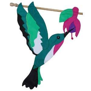    Crafted Applique House Flag   Hummingbird: Patio, Lawn & Garden