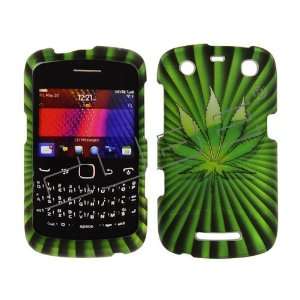  BlackBerry 9650 9630 Tour Black with Green Marijuana Leaf 