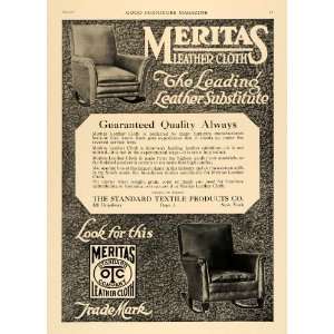  1919 Ad Standard Textile Products Meritas Leather Cloth 