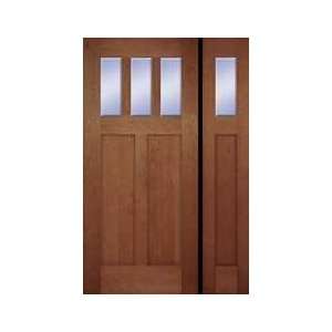  Exterior Door: Craftsman Two Panel Three Lite with 1 