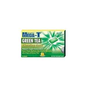  Mega T Green Tea Chewing Gum Fresh Mint 6x24: Health 