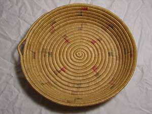Vintage Arctic INUIT/ESKIMO Coiled Lyme Grass Basket 10  