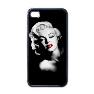 Marilyn Monroe Classic Star iPhone 4 4S Black or White Hard Case Cover 