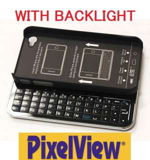   Bluetooth Slide Out Keyboard & Hardshell Case for iPhone 4  