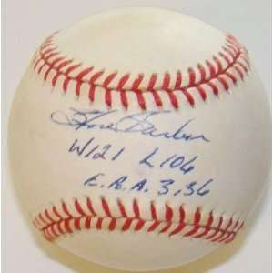   Barber Autographed Baseball   Inscribed AL   Autographed Baseballs