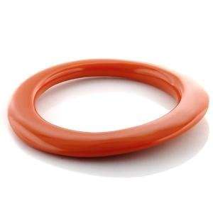  7 Inch Orange Synthetic Plastic Bangle: AM: Jewelry