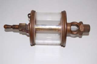 Vtg LUNKENHEIMER No. 4 FIG 1300 Brass Glass Oiler Hit Miss Engine 