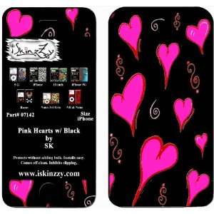  Pink Heart Iphone & Iphone 3G Skin Cover 