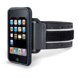   SportShell Convertible Hard Case & Armband for iPod Touch 4G   Black