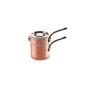   12   0.9 qt Copper & Stainless Bain Marie w/ Cast Iron Handle, 4.8 in