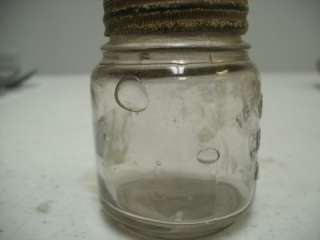 VTG Antique 1900s VASELINE CHESEBROUGH NY Glass Jar  