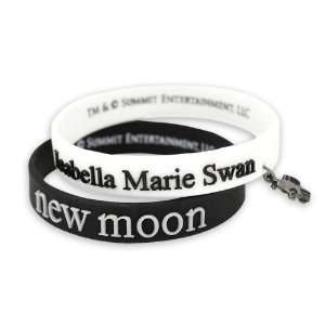  New Moon Rubber Bracelets Set Isabella Marie Swan with 