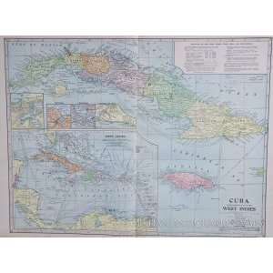  Miller Map of Cuba and the West Indies (1902): Office 
