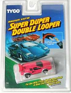 1991 TYCO 440 X2 Looper Lamborghini Slot Car Rare 7128  