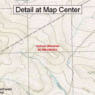  USGS Topographic Quadrangle Map   Jackson Mountain, Maine 