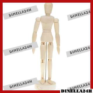 Wooden 14 Joint Moveable Manikin Model with Display Base (8)  
