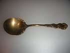 ANTIQUE WALDO HE GOLD PLATED FRUIT SPOON ORNATE DATED 1894