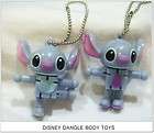 2x Disney Dangle Body String Toy Stitch Figurine #s