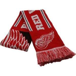  Detroit RED WINGS NHL HOCKEY Team KNIT SCARF New Gift 