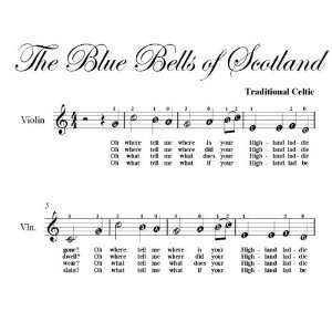  Blue Bells of Scotland Easy Violin Sheet Music 