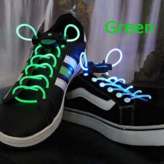 Pair LED Light Up Shoelaces Flash Glow Stick Neon J  