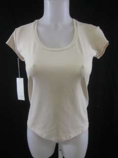 NWT ONLY HEARTS NYC Cream Short Sleeve Top Sz M  