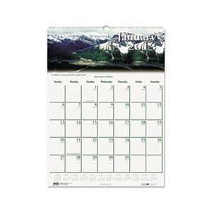 Scenic Beauty Monthly Wall Calendar, 12 x 16 1/2, 2012:  