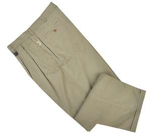 Chino Pants Mens Light weight 100% Cotton Tag Safari Khaki color Help 