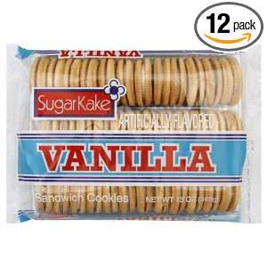 Sugar Kake Cookies Vanilla Creams, 13 Ounce (Pack of 12)  