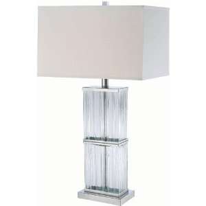  Kaveri Table Lamp, 8.5x23.5, CHROME CLEAR: Home 