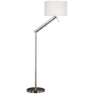  Kenroy Hydra Brushed Steel Adjustable Floor Lamp: Home 