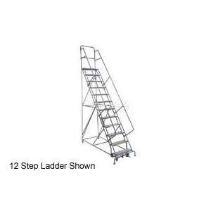   24W 16 Step Steel Rolling Ladder 20D Top Step: Home Improvement