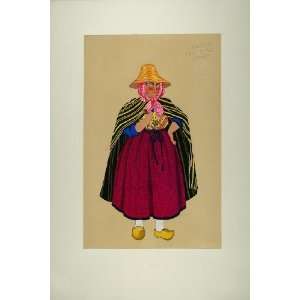   Woman Costume Roubaix France   Orig. Print (Pochoir): Home & Kitchen