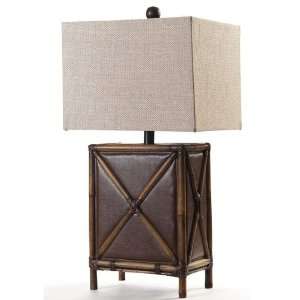  Klaussner L3104LAMP Bamboo And Leather Table Lamp